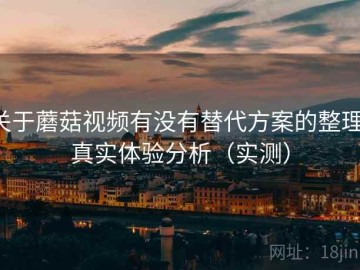关于蘑菇视频有没有替代方案的整理：真实体验分析（实测）