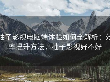 柚子影视电脑端体验如何全解析：效率提升方法，柚子影视好不好