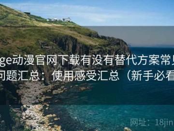 age动漫官网下载有没有替代方案常见问题汇总：使用感受汇总（新手必看）