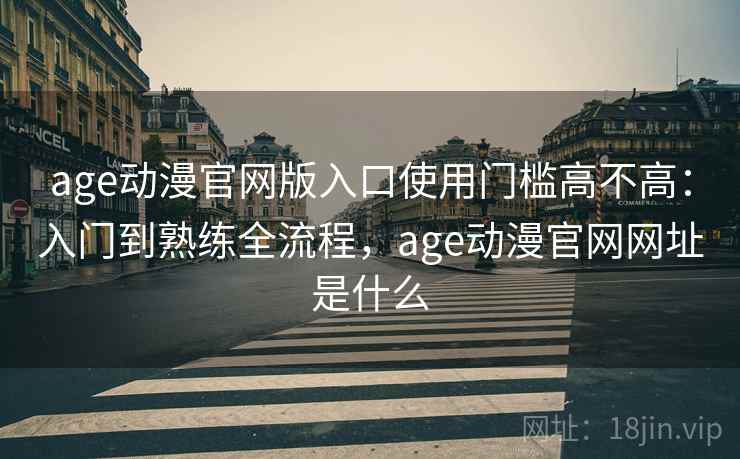 age动漫官网版入口使用门槛高不高：入门到熟练全流程，age动漫官网网址是什么