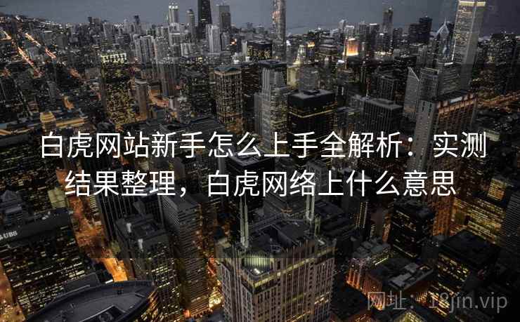白虎网站新手怎么上手全解析：实测结果整理，白虎网络上什么意思