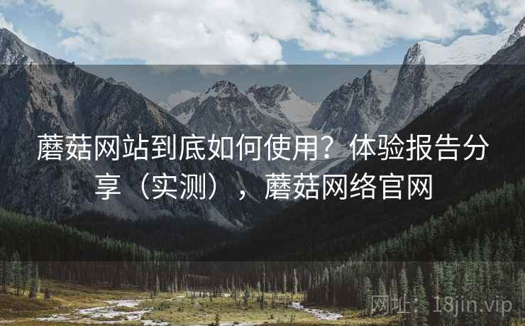 蘑菇网站到底如何使用？体验报告分享（实测），蘑菇网络官网