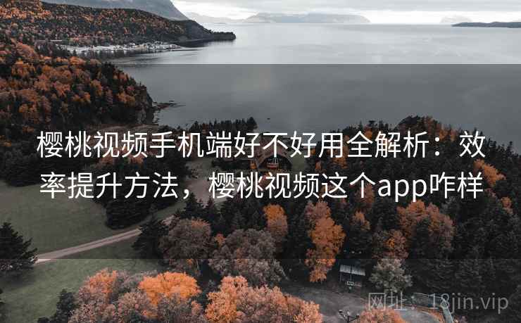 樱桃视频手机端好不好用全解析：效率提升方法，樱桃视频这个app咋样